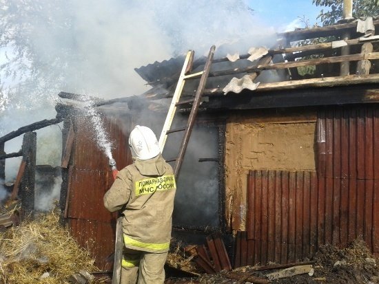 Пожар в Хохольском районе